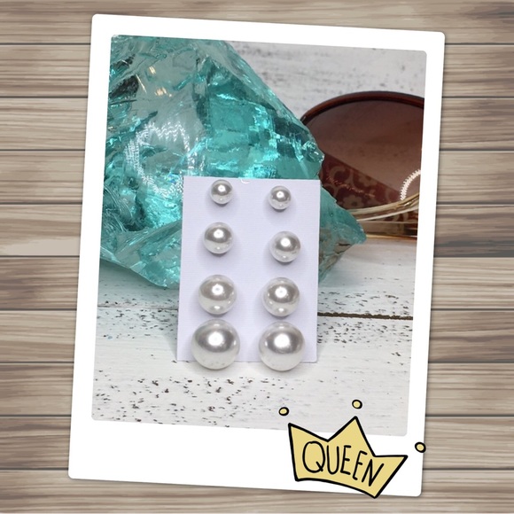 Faux Pearl Earrings - Picture 4 of 8